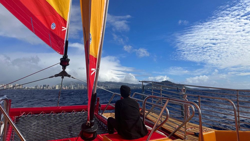 The wet seat on the Na Hoku 2