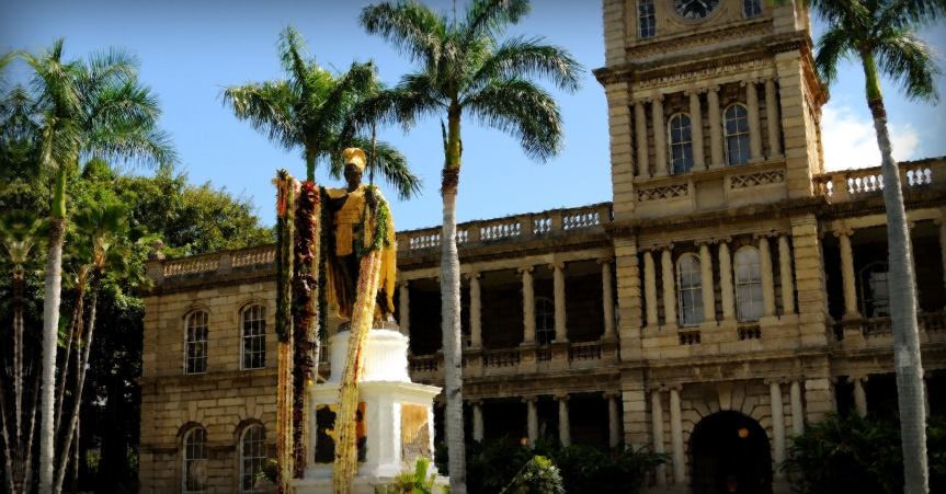 King Kamehameha Statue in Honolulu, Hawaii