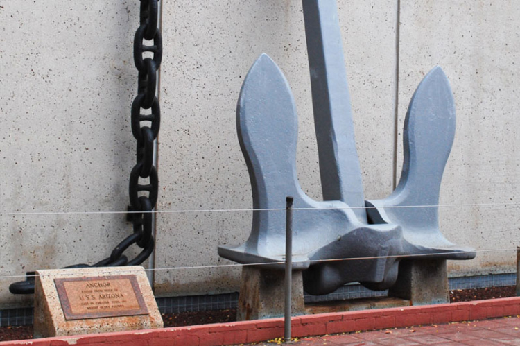 The actual Anchor from the USS Arizona Battleship